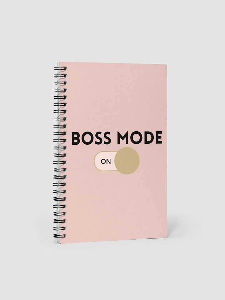 Boss Mode Spiral Notebook - Pink product image (1)