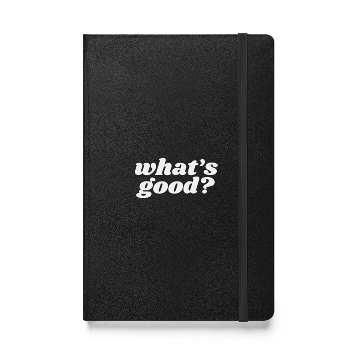 "What's Good?" Lined Notebook (Black/White) product image (1)