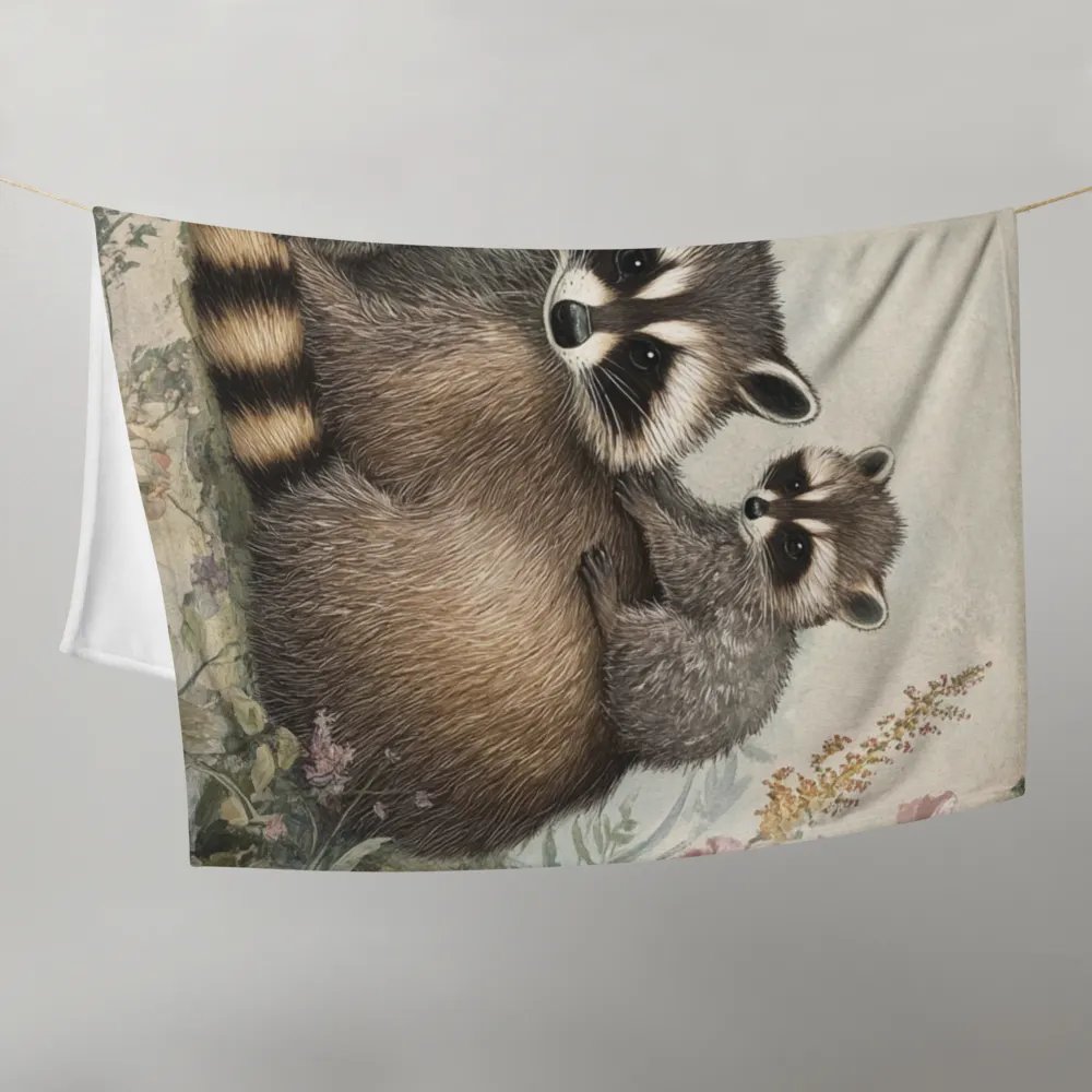 Raccoon Family Throw Blanket product image (3)