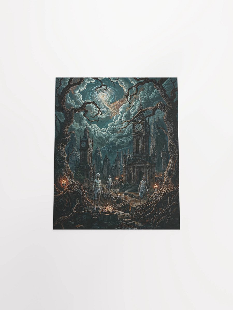 Ritual Beneath the Shattered Clock Matte Poster product image (26)