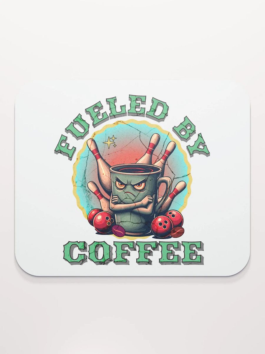 Fueled By Coffee Bowling Coffee Mouse Pad product image (1)