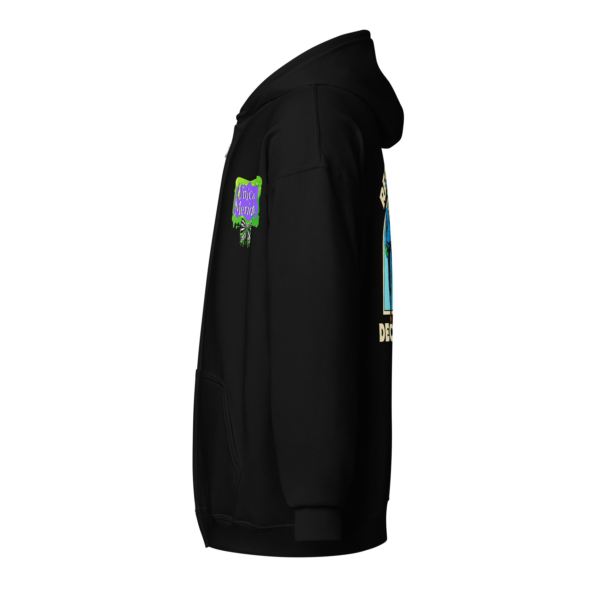 [UM} Bear Recently Deceased - Unisex Graphic Zip Hoodie product image (3)