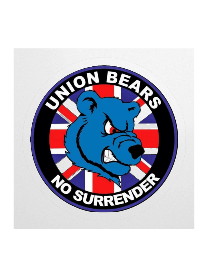 Union Bear "No Surrender" Sticker product image (1)