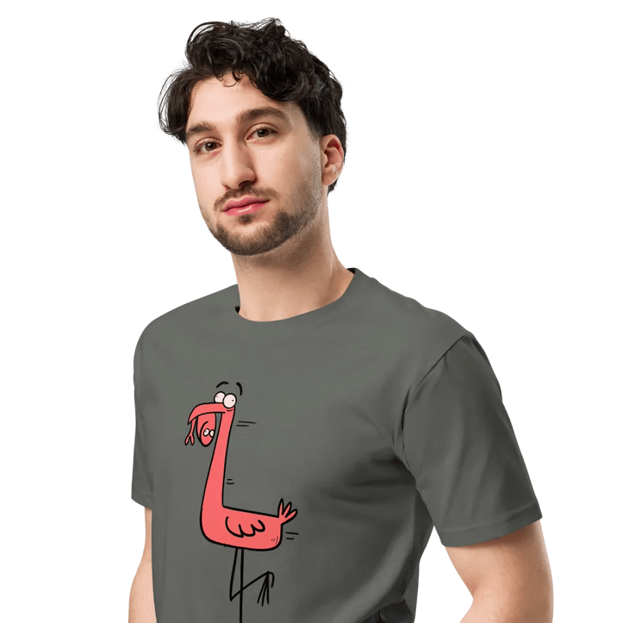 Whimsical Flamingo Sneaker Tee product image (4)