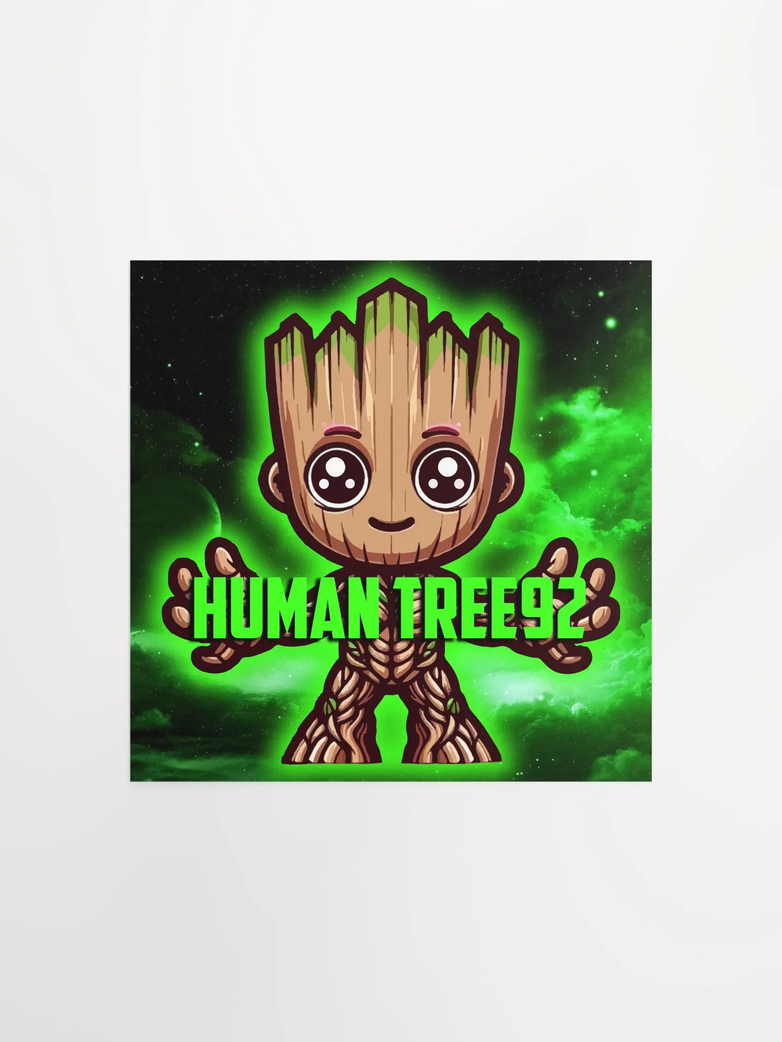 Enhanced Matte Paper Poster Green Glow Full product image (1)