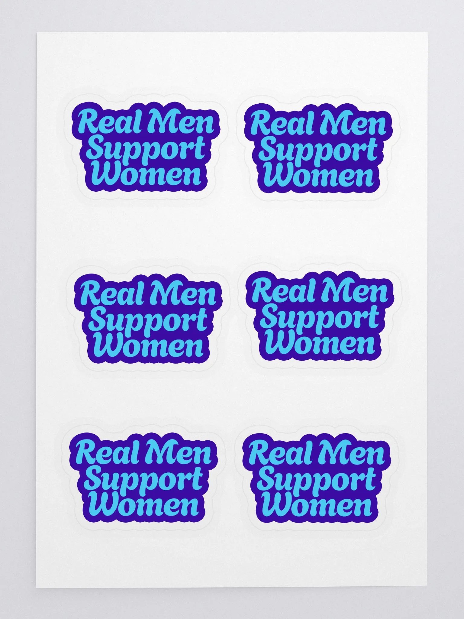 "Real Men Support Women" Sticker Sheet Set product image (3)