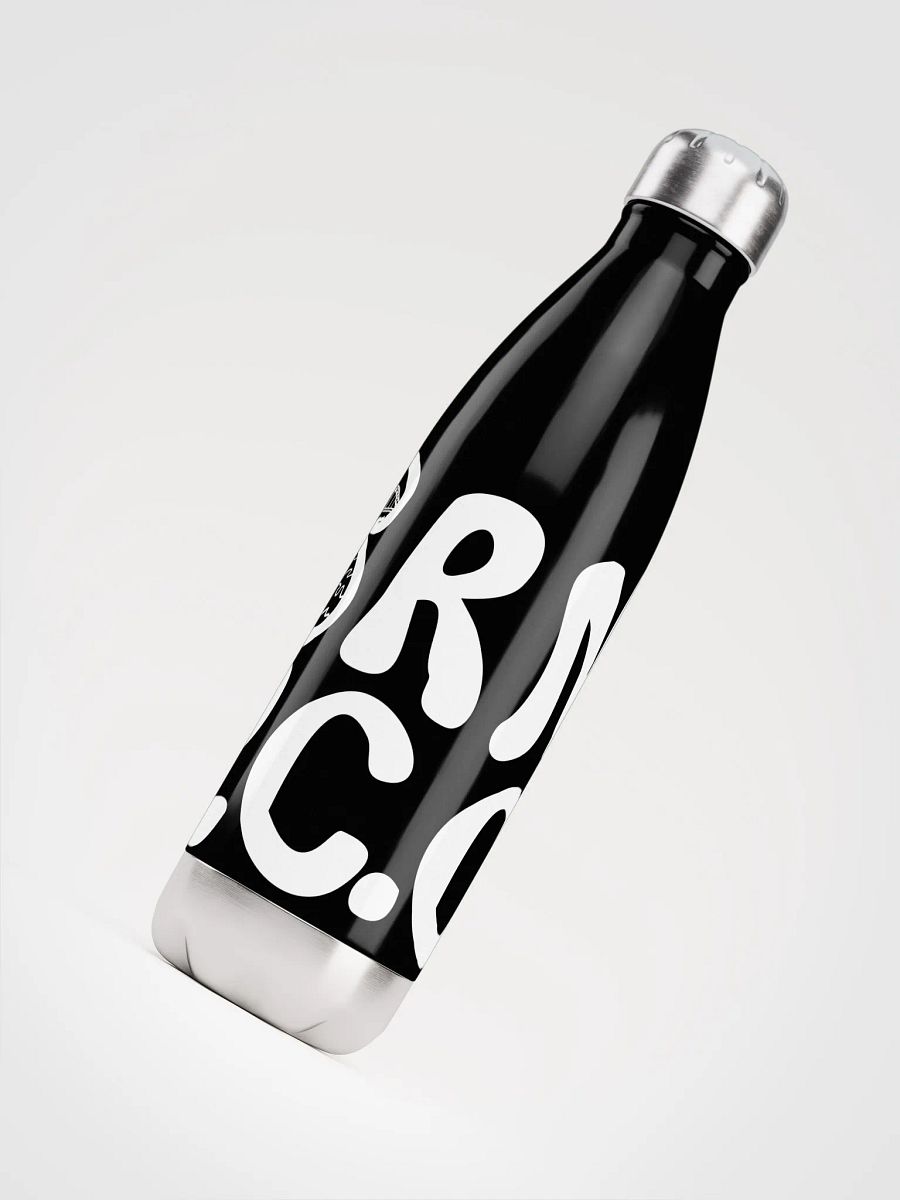 BRN.2C.C.™ | Stainless Bottle | White on Black💧 product image (4)