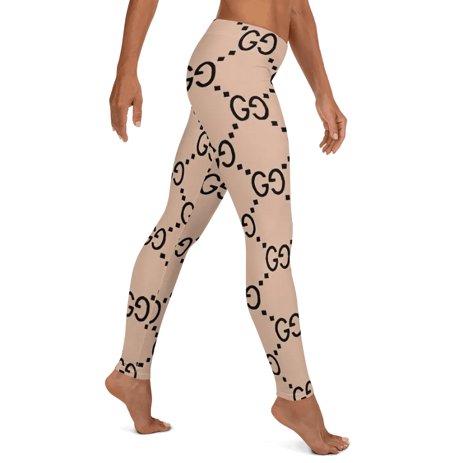 Elegant Monogram Leggings: Designer-Inspired Luxury Pattern Women's Activewear product image (11)