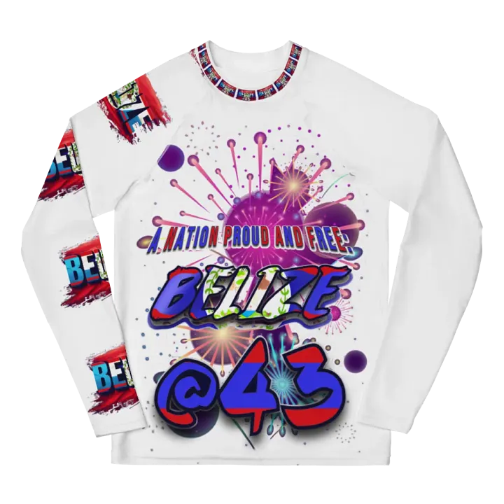 Belize Independence Day Youth Rash Guard product image (1)