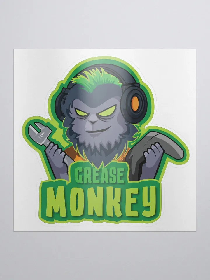 Grease Monkey Logo Sticker product image (1)