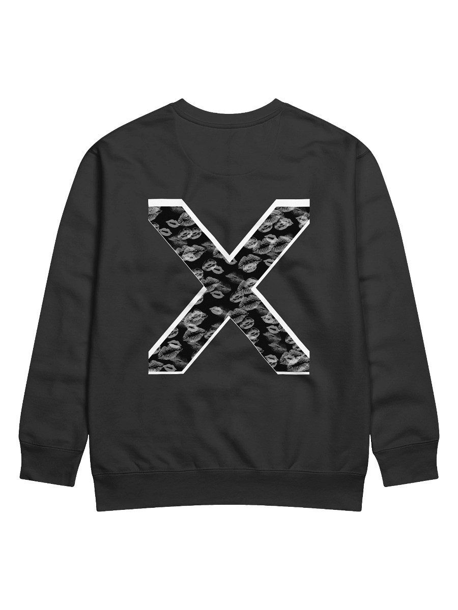 Black X White Lipstick Kisses | Crewneck product image (1)