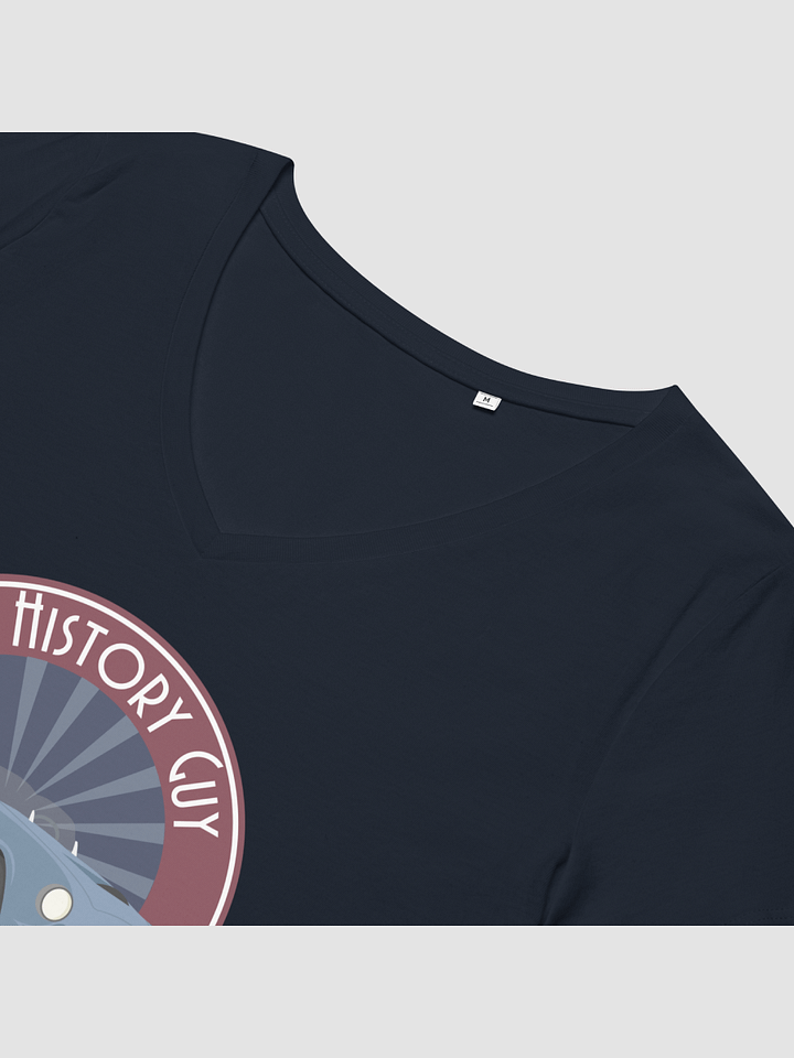 Women’s Car Fitted V-Neck T-Shirt product image (2)