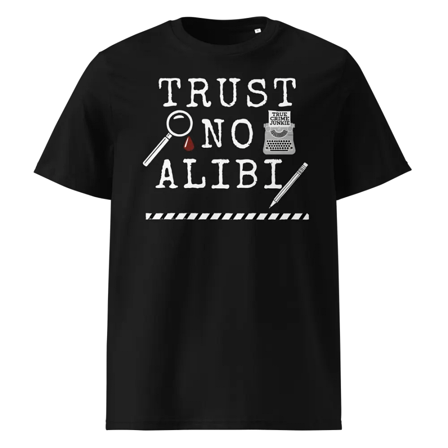 CrimeClothes Trust No Alibi Organic Short Sleeve Tee product image (50)