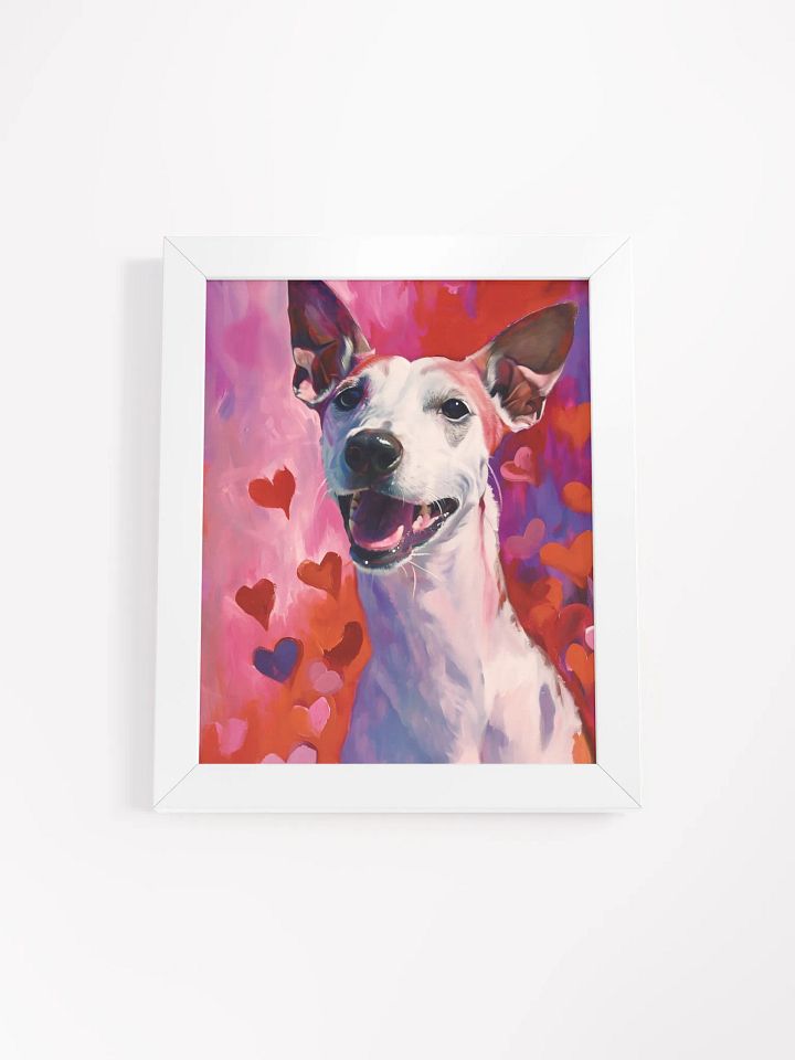 Joyful Whippet Love - Framed Matte Poster product image (1)