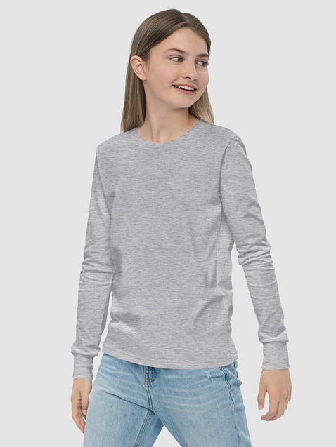 Photo showing Bella+Canvas Youth Long Sleeve T-Shirt