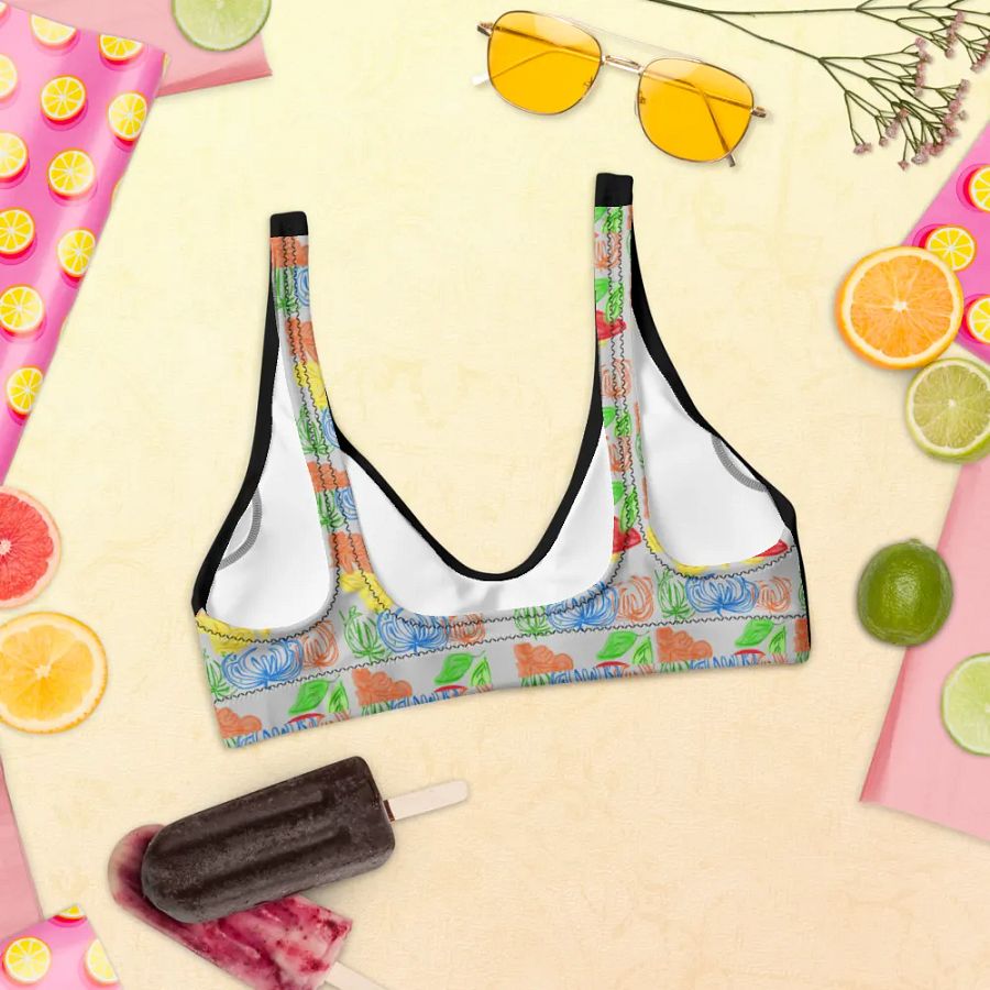 Golden Mandala Recycled Bikini Top product image (7)