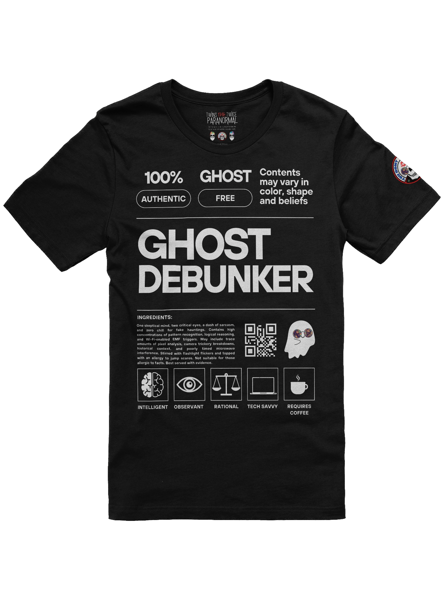 Certified Ghost Debunker (Dark Colors) Premium Tee product image (2)