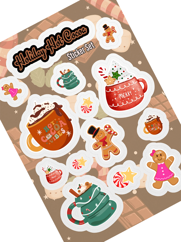 Holiday Hot Cocoa Sticker Set product image (1)