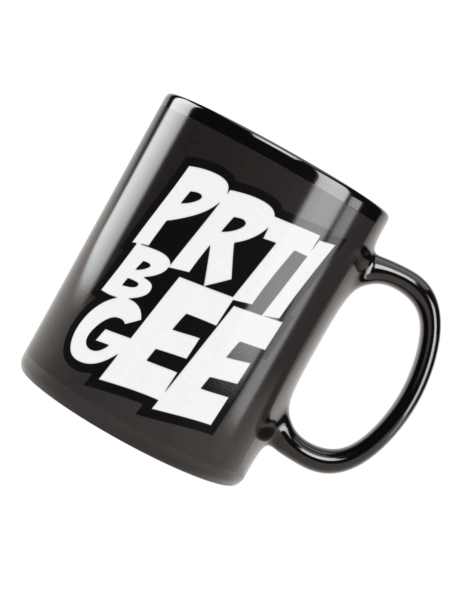 PRTI BEE GEE Black Glossy Mug product image (8)