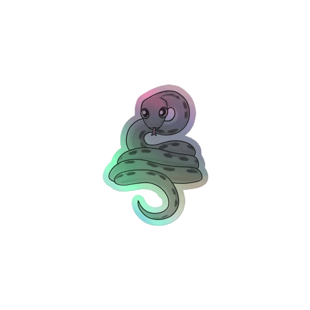 Baby Snake Holographic Sticker product image (5)