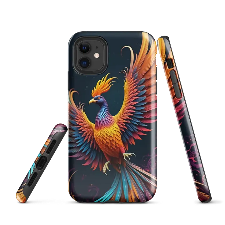 Tough Phone Case for iPhone® - Colorful Phoenix product image (1)