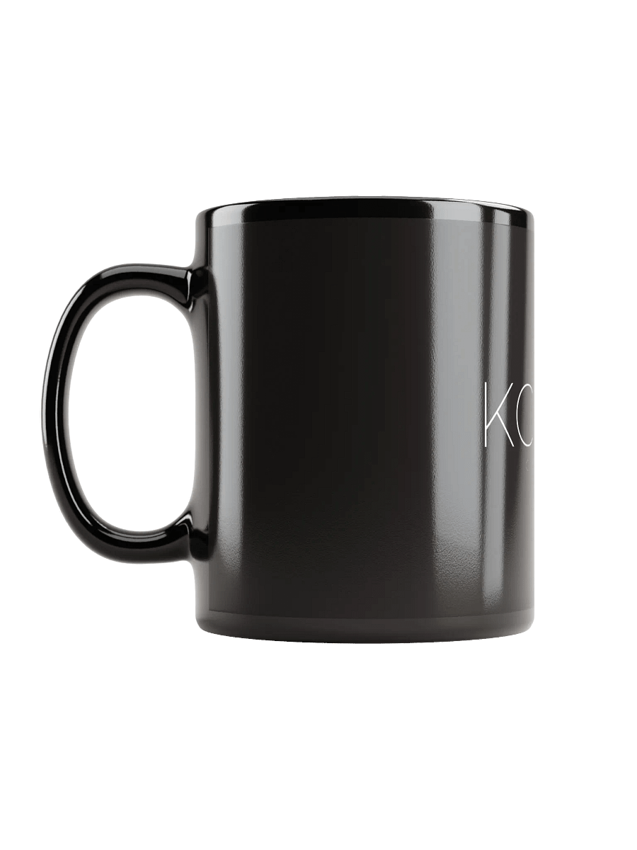 Glossy black color mug - KCLINA product image (6)