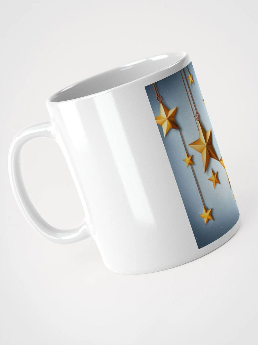 New Golden Stars White Glossy Mug product image (3)