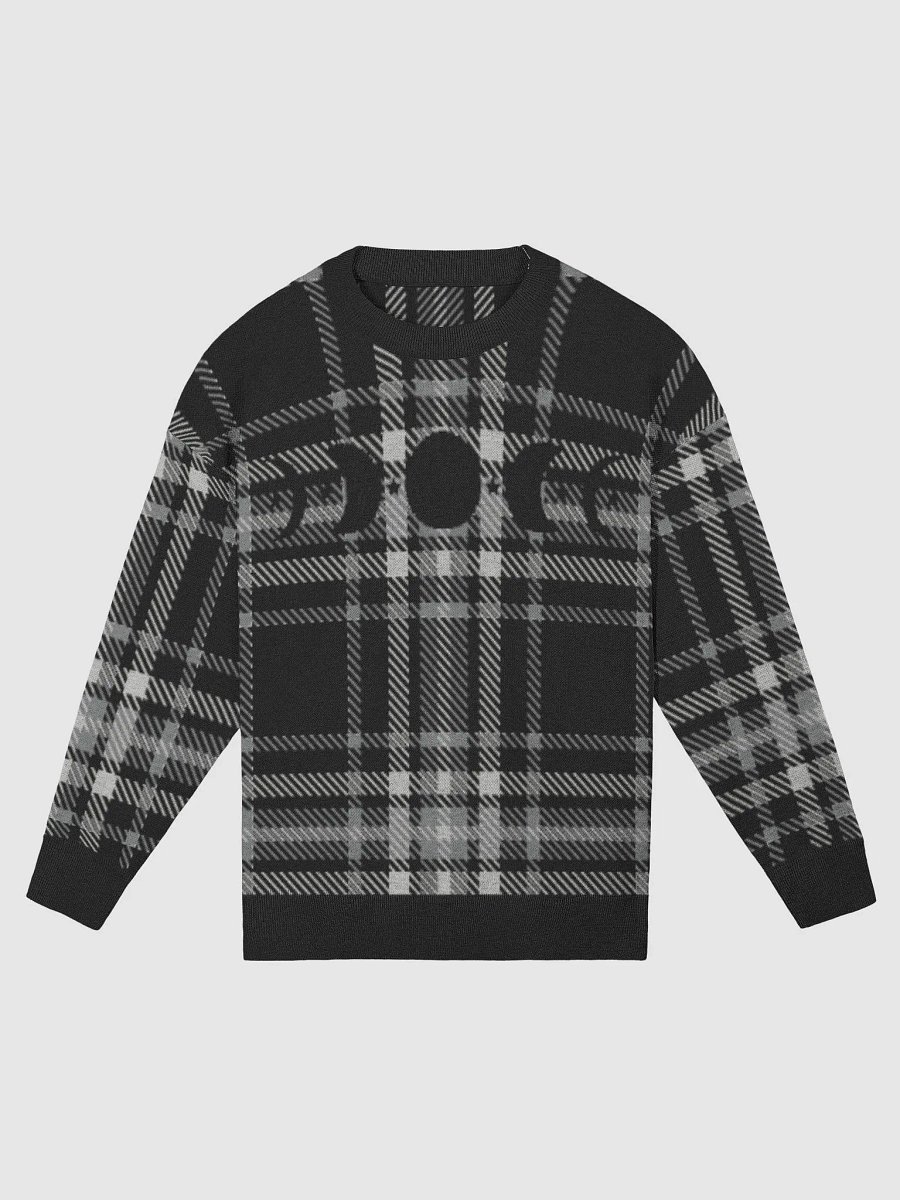 Phasing Through the Moon Plaid Comfort Crewneck Sweater product image (3)
