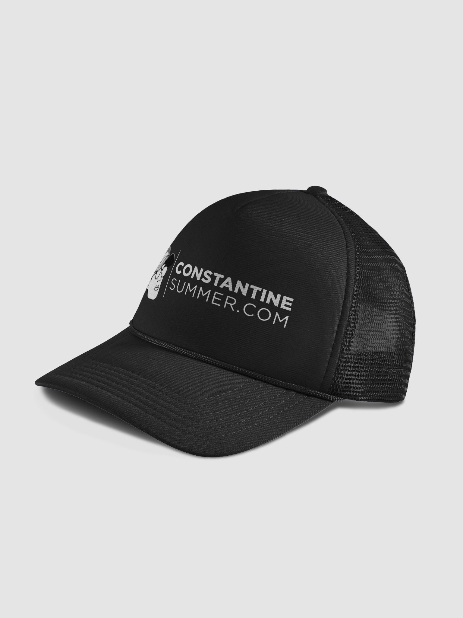CONSTANTINESUMMER.COM: ICONIC LOGO HAT by Valucap (black) product image (4)