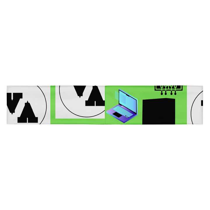VA-Green All-Over Print Headband product image (2)