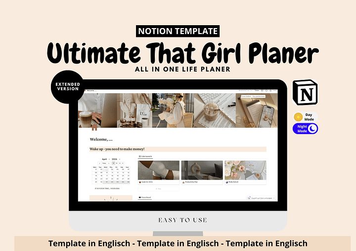 Weekly Notion Ultimate Financial Planner, Financial Deadline Daily Planner product image (1)