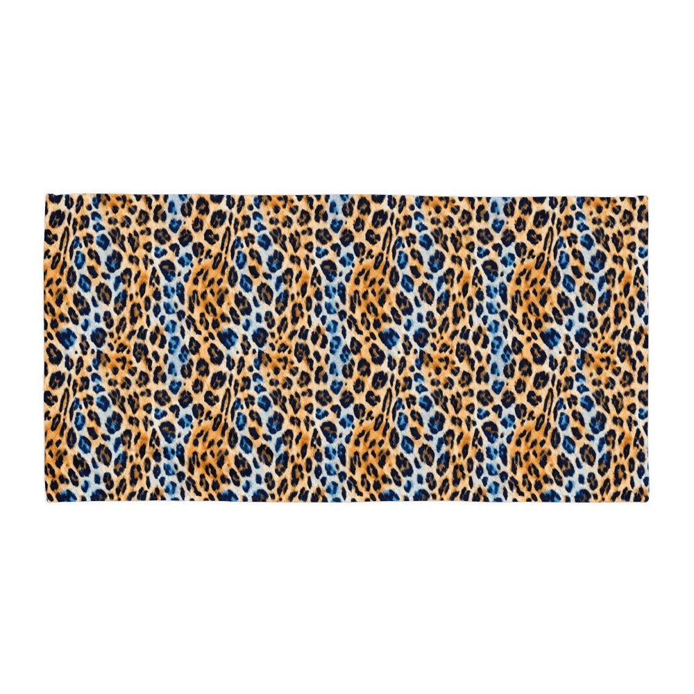 Blue Brown Leopard Towel product image (1)