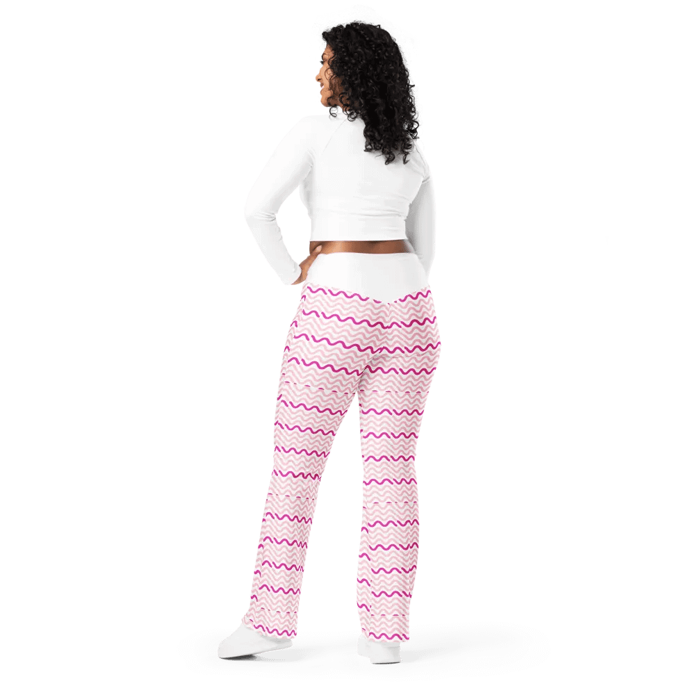 Pink Pattern Flare Pants product image (3)