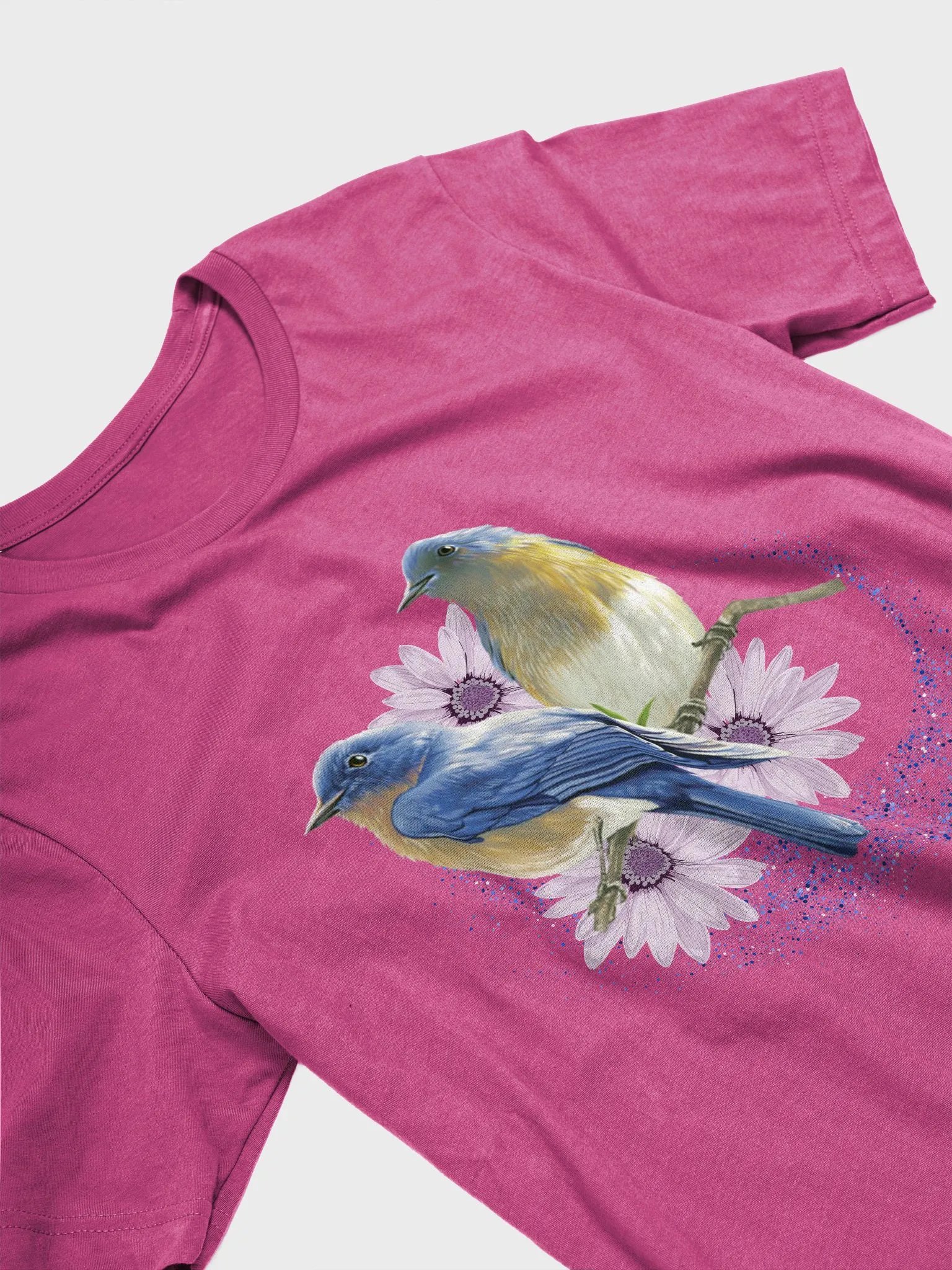 Vibrant Birds and Flowers T-Shirt product image (2)