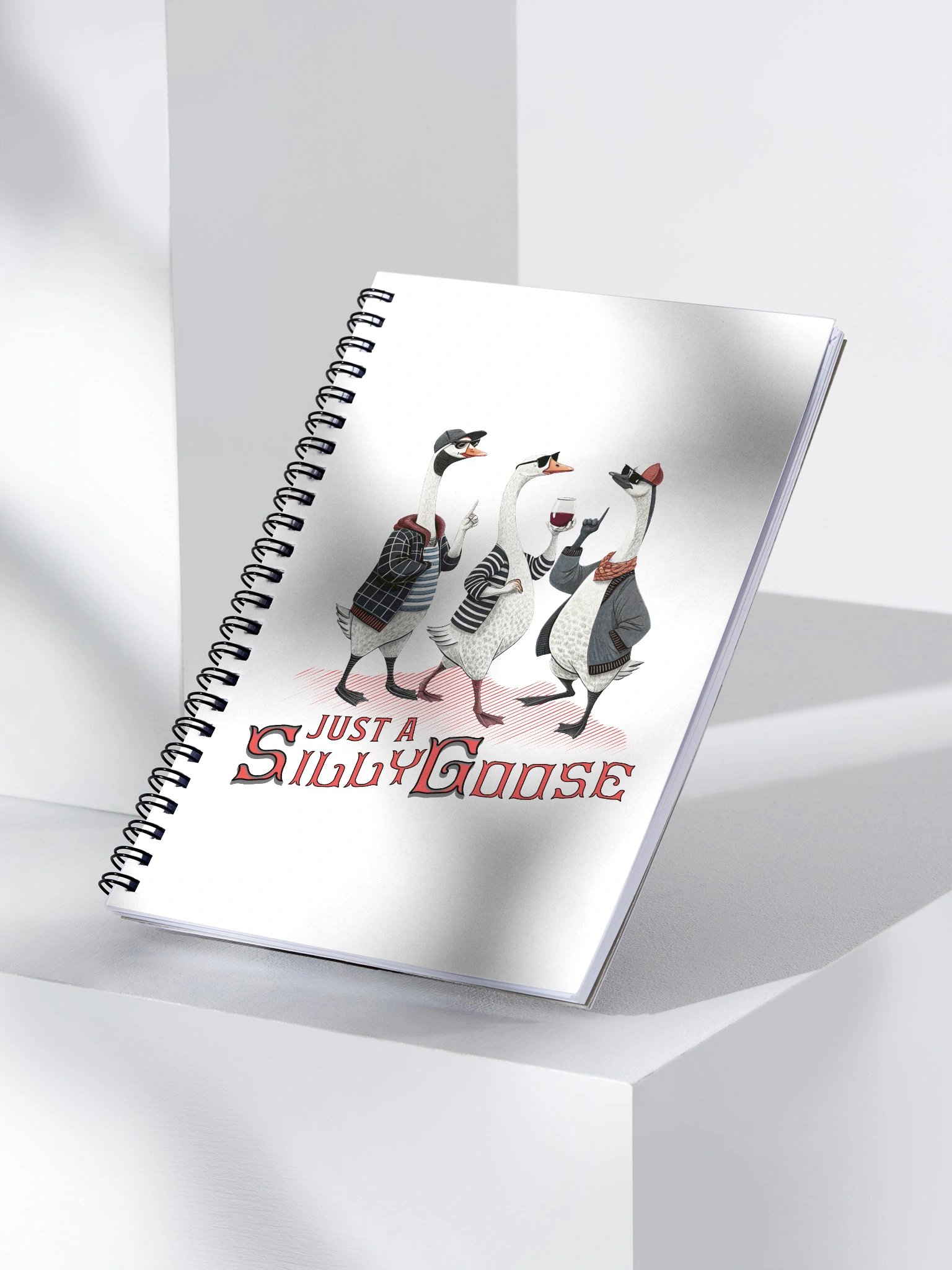 Just A Silly Goose Chic Spiral Notebook product image (3)