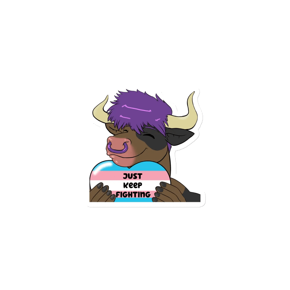 "Just Keep Fighting" Fridge Magnet product image (1)