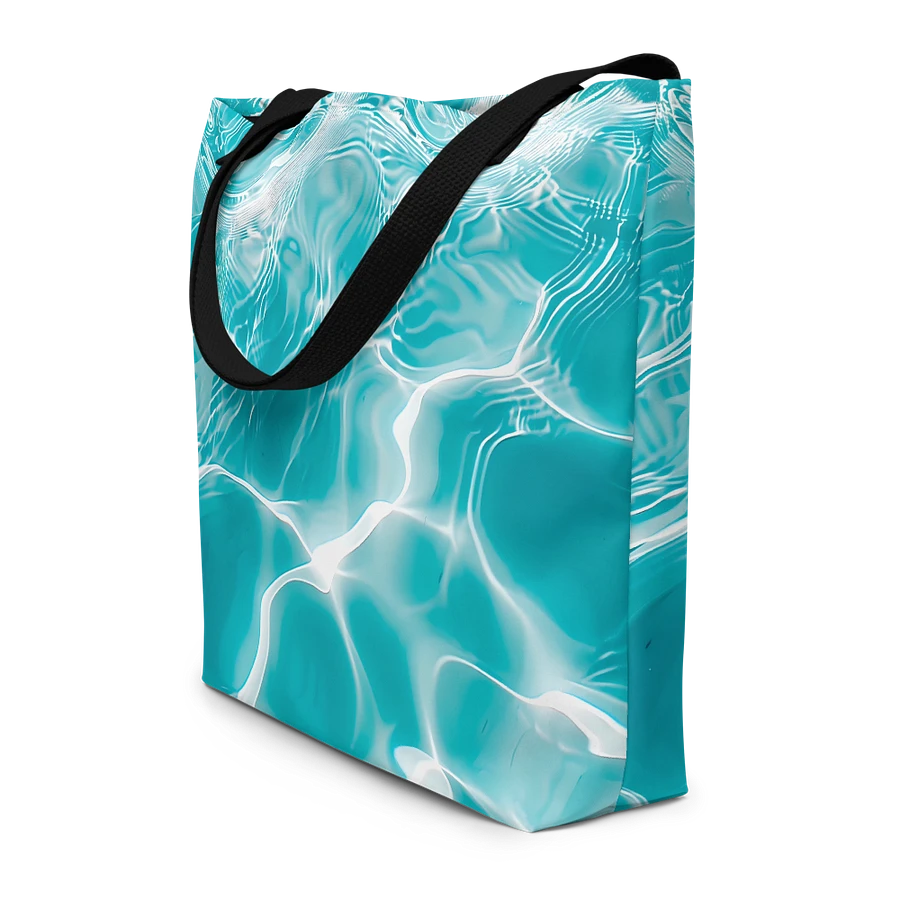 Tote Bag: Refreshing Coolness Shimmering Water Patterns Aquatic Elegance Design product image (4)