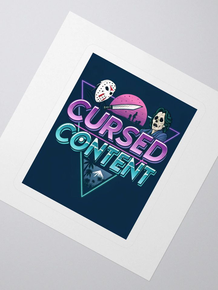 Cursed Content Sticker, Featuring the Shimmer Lake Slasher: Variant #3 product image (2)