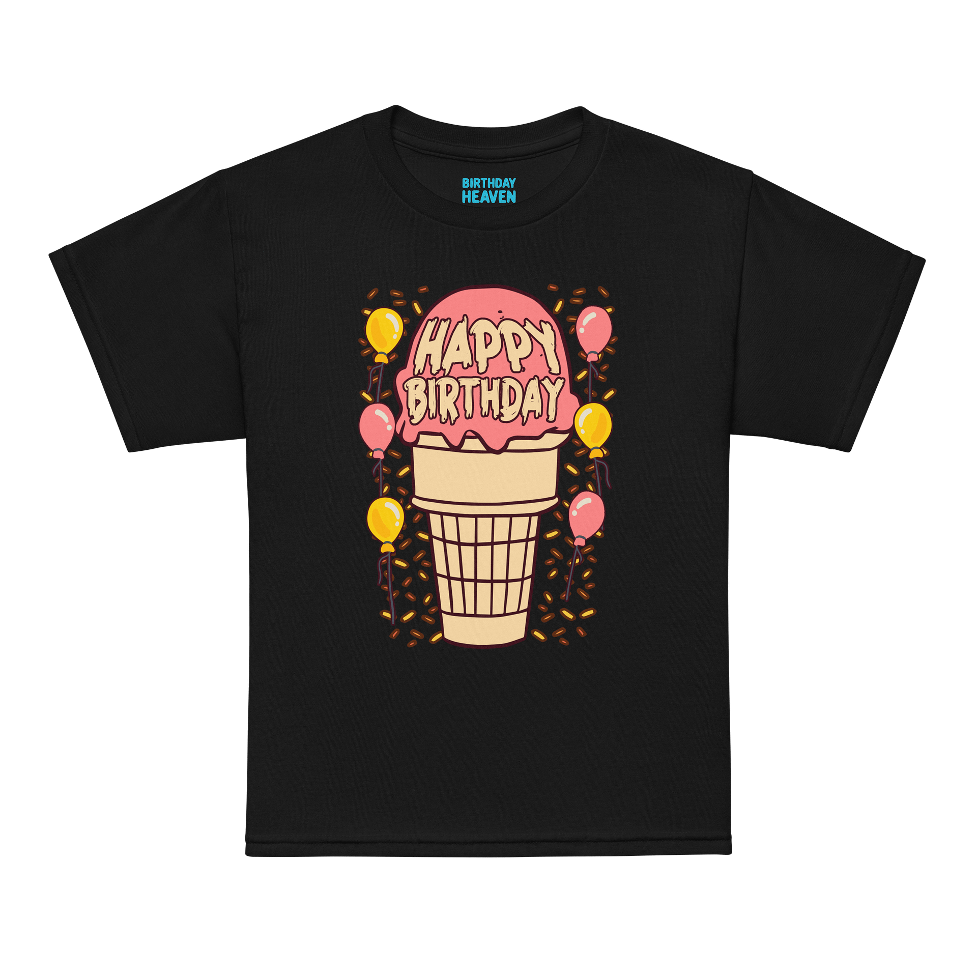 Happy Birthday (Ice Cream Cone) T-Shirt For Kids product image (7)