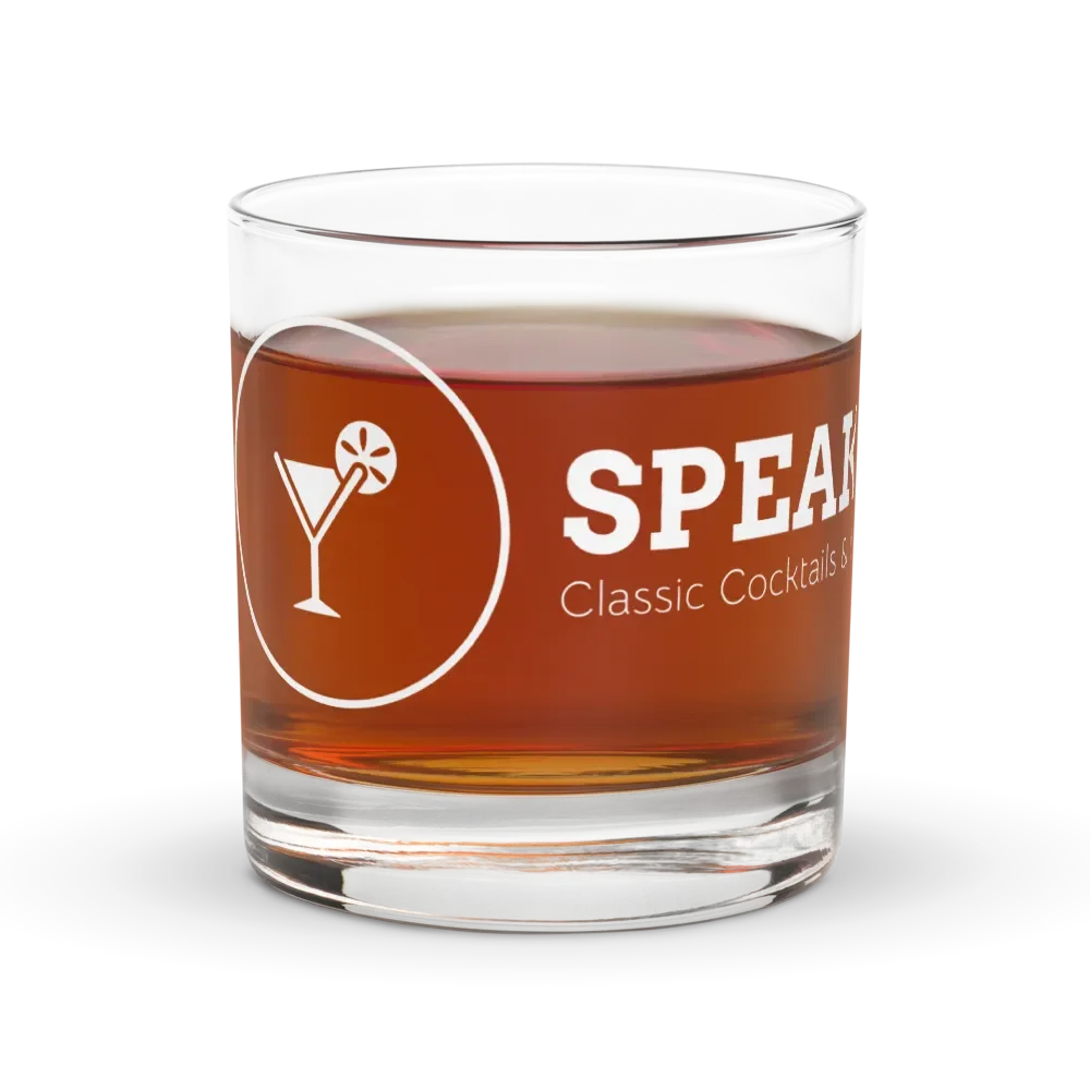 Rocks Glass - Wraparound Logo - White product image (1)