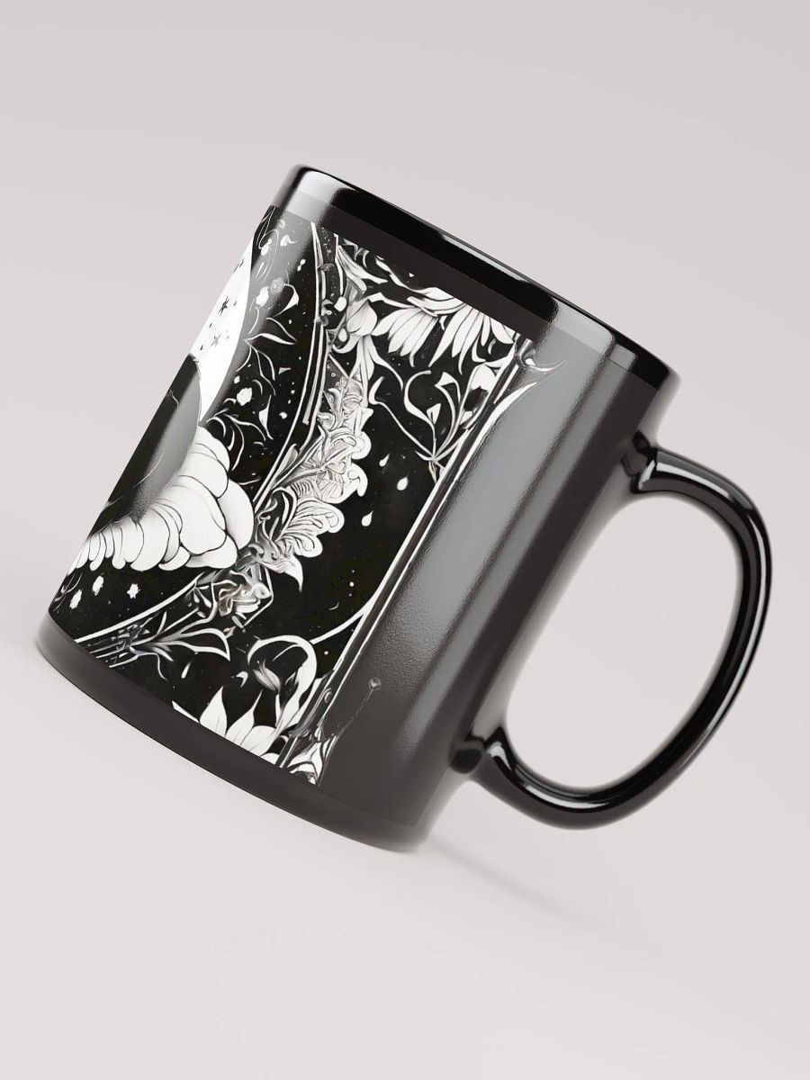 The Lord Of the Clouds - Black Cat on a Glossy mug product image (4)