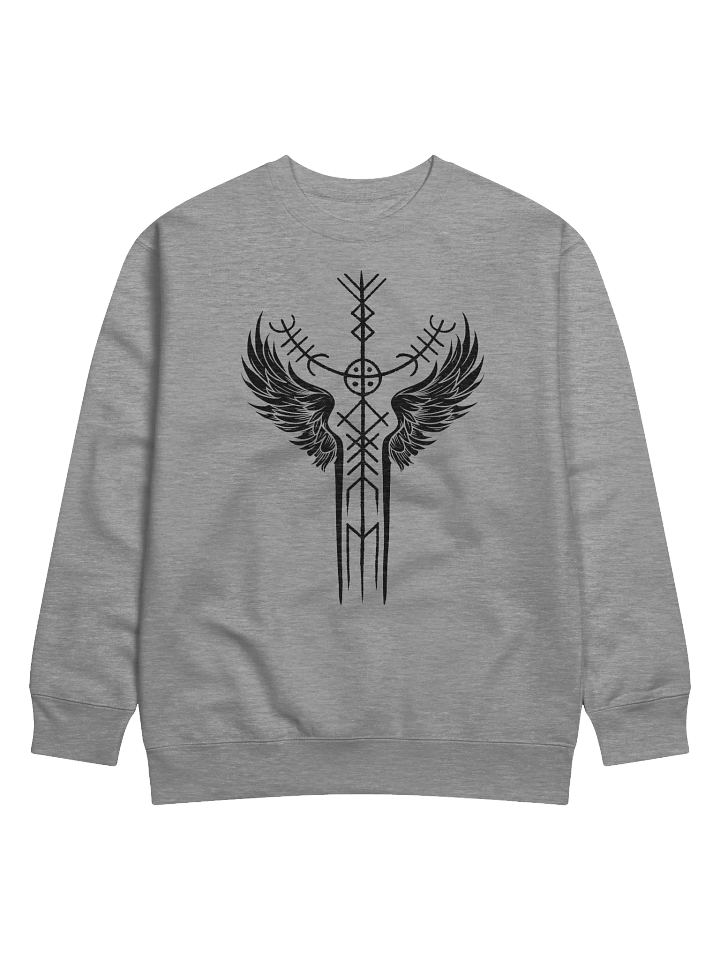 The Valkyrie Stave Premium Sweatshirt (white print) product image (2)