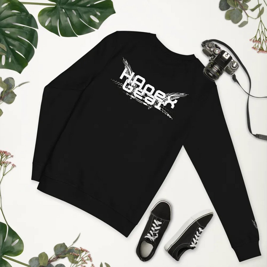 Unisex Organic Sweatshirt - White HApex Gear White Logo product image (11)