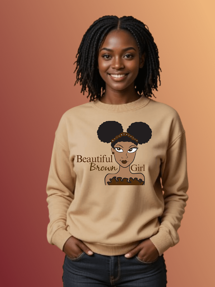 Cocoa Beautiful Brown Girl Sweatshirt product image (1)