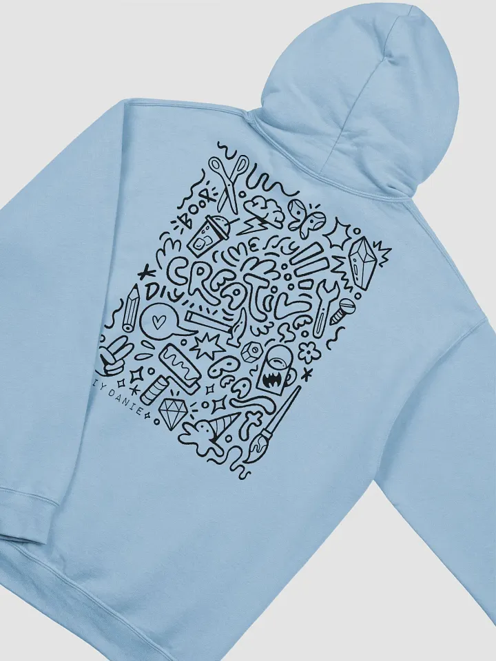 CREATIVE CHAOS HOODIE - Black txt product image (1)