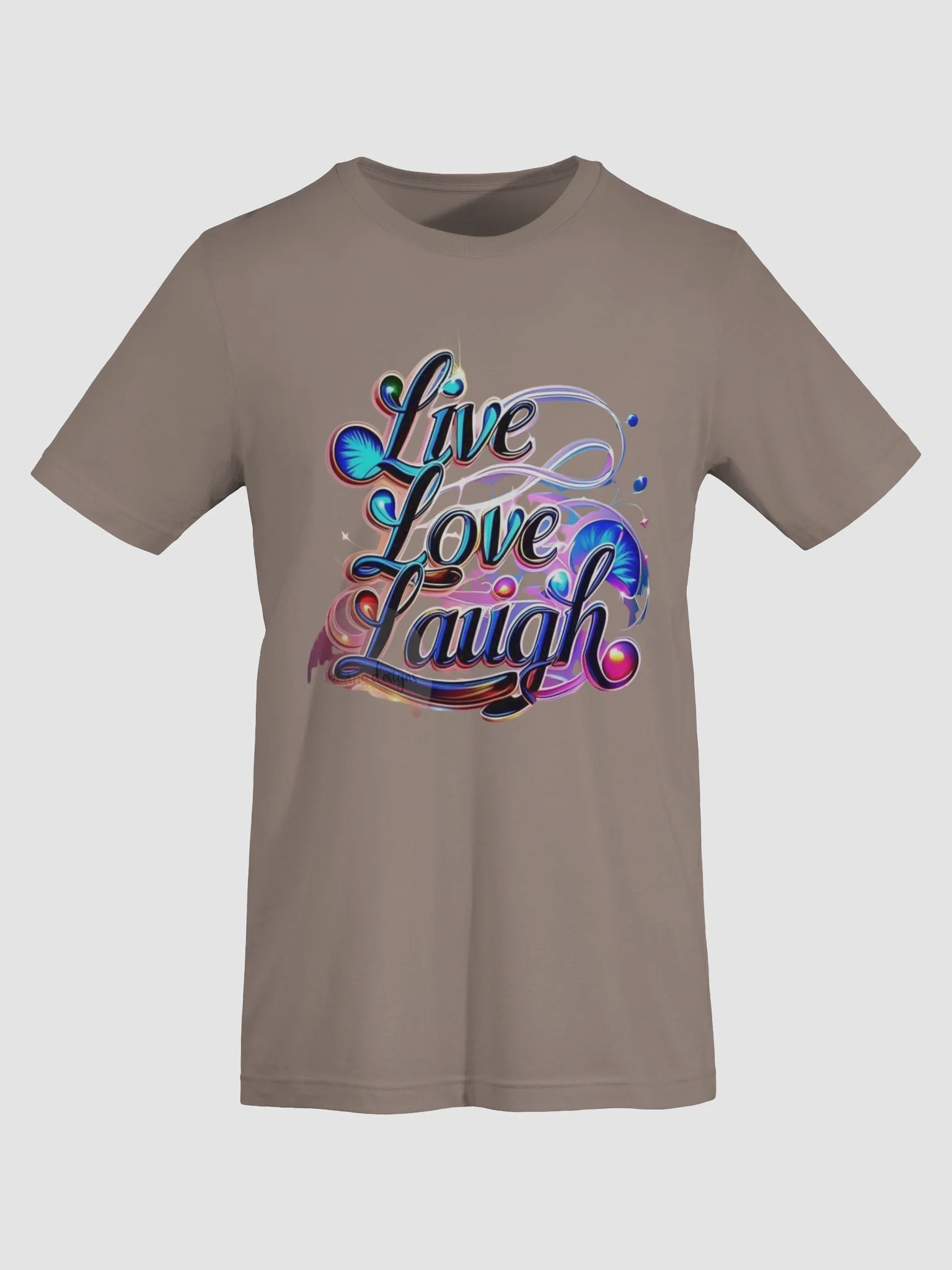 Vibrant Floral Live Love Laugh T-Shirt product image (33)