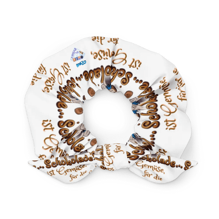Haargummi mit Allover-Print, Schokolade 2 product image (2)