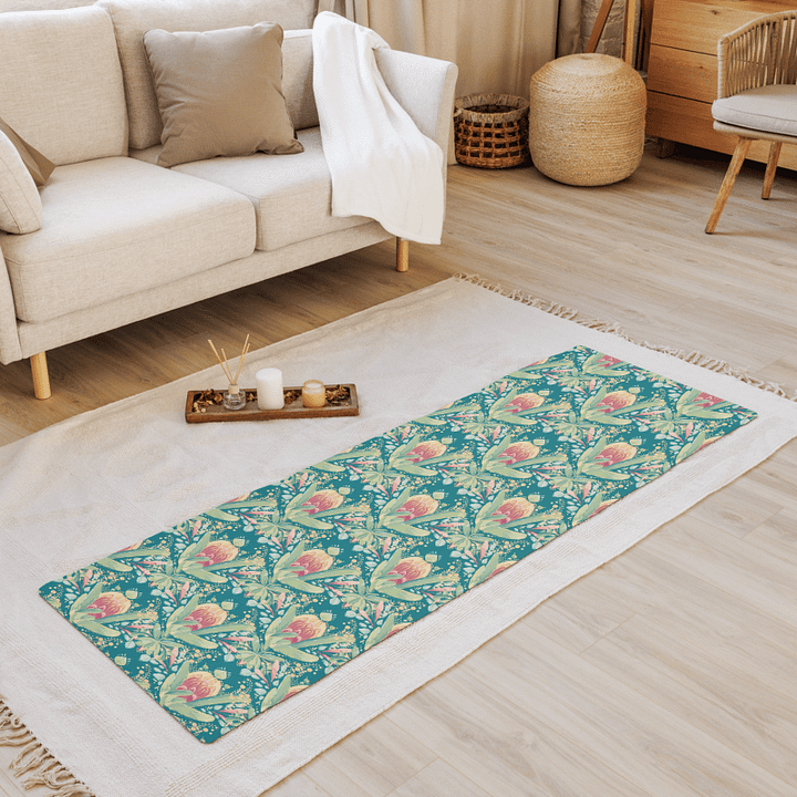 Folk Protea | Yoga Mat 02 | Australian Native Flora product image (2)