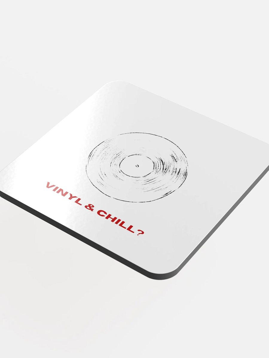 Vinyl & Chill Glossed Cork Coaster product image (4)