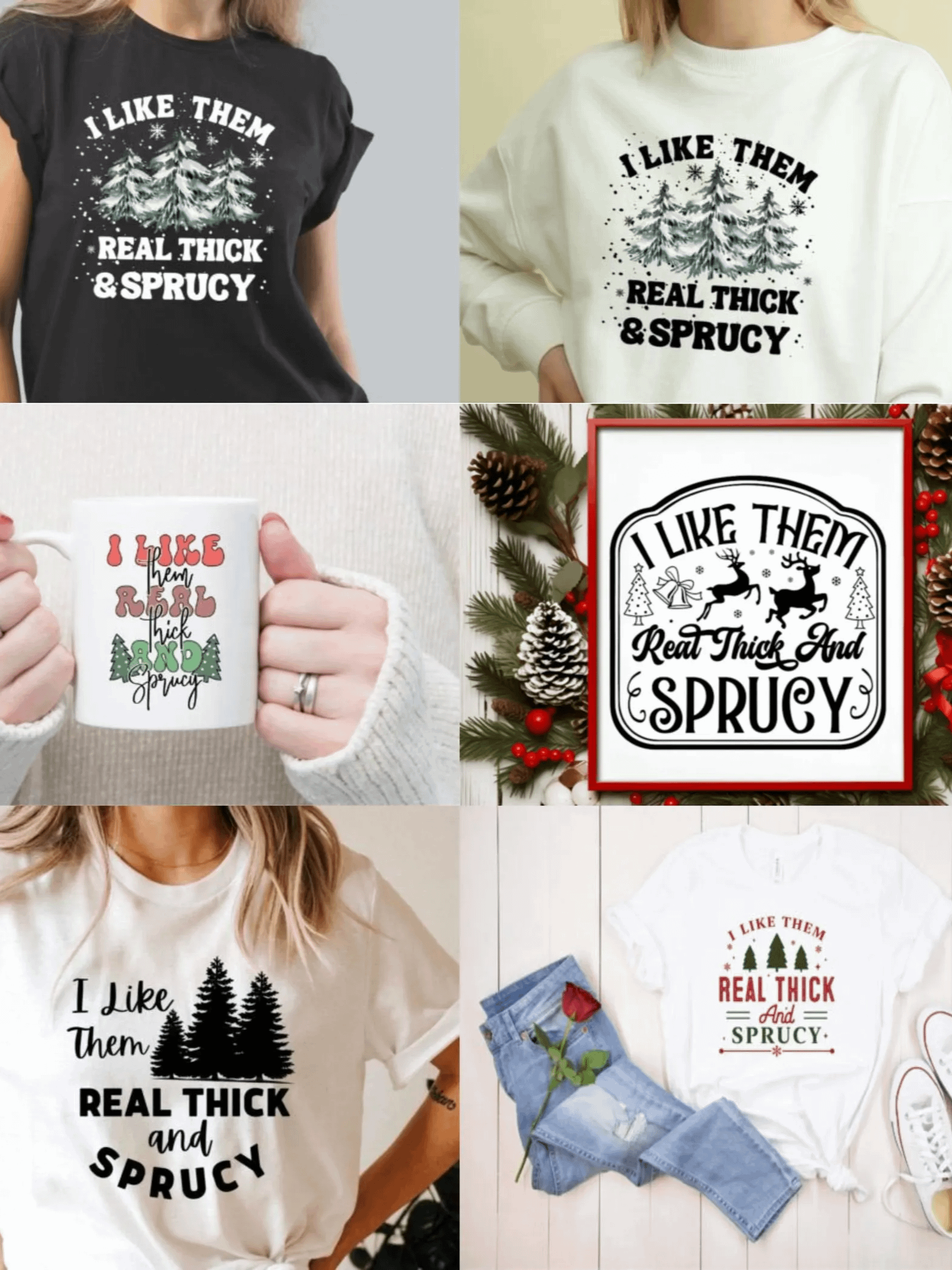 I like them real thick and sprucy bundle svg png Thick and sprucey bundle svg product image (3)